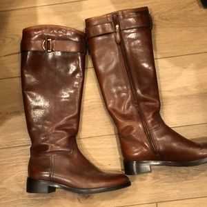 Tory Burch Sz 8 Brown Leather Riding Boots